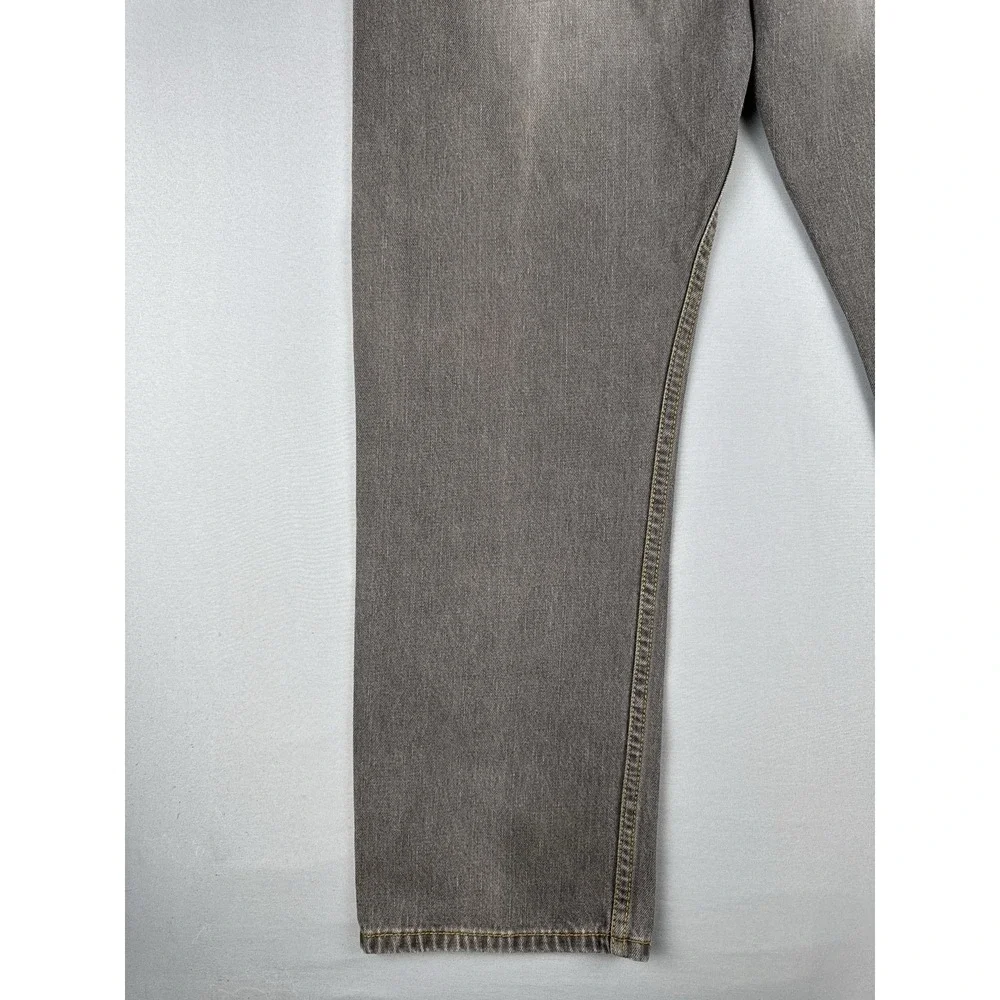 Levi's 505 Regular Fit Jeans Gray Wash Straight Leg Denim 33x30